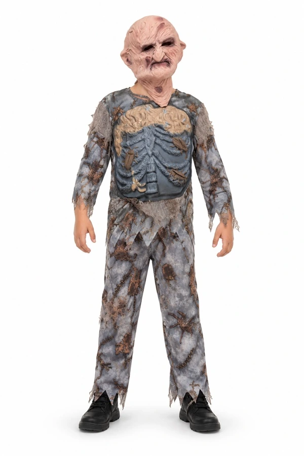 3D mellkasos zombi jelmez – jelmezillusztráció